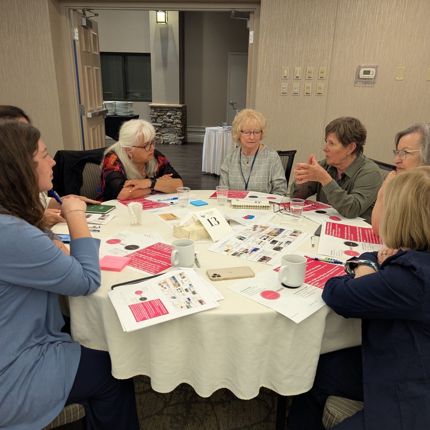 Workshop participants discussing healthcare navigation